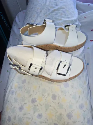 Sandalias Michael Kors Blancas Talla 38