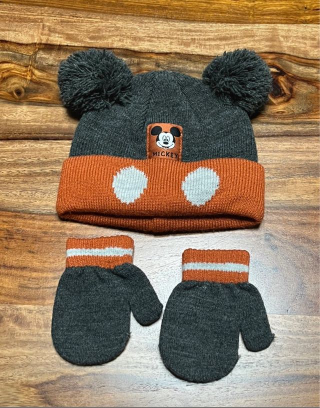 Conjunto Gorro y Guantes Disney Mickey