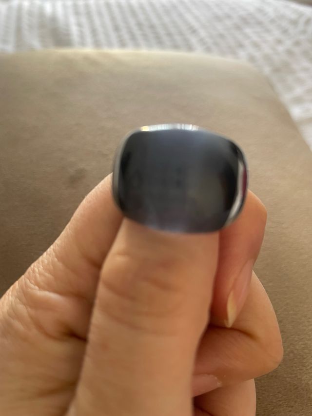 Anillo Calvin Klein Piedra gris,.Talla 16