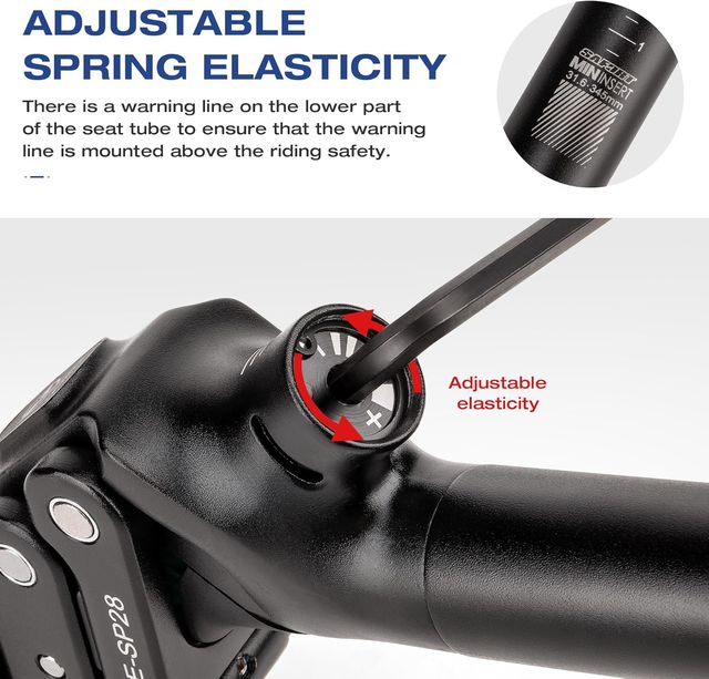 Sedile Sospensione Premium a 4 bracci ⌀ 30,9 mm