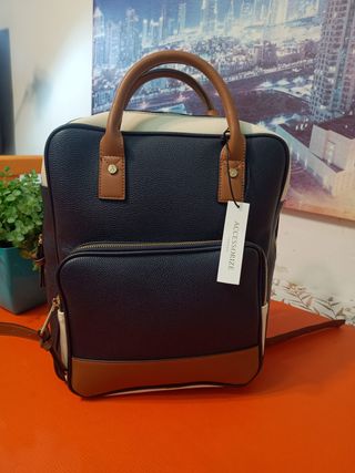 Mochila Accessorize London Negra y Marrón