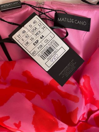 Vestido Matilde Cano Talla 44 Nuevo