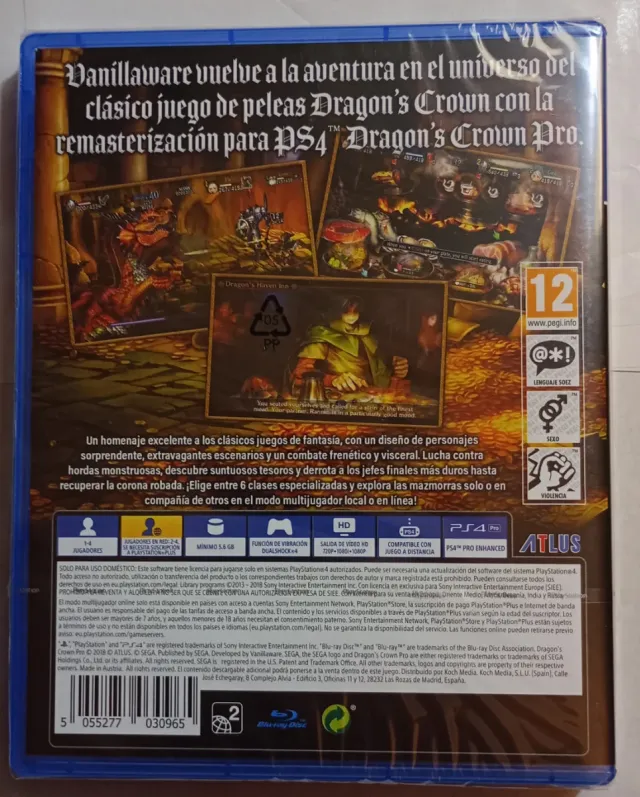 Dragons Crown Pro PS4 spagnolo sigillato