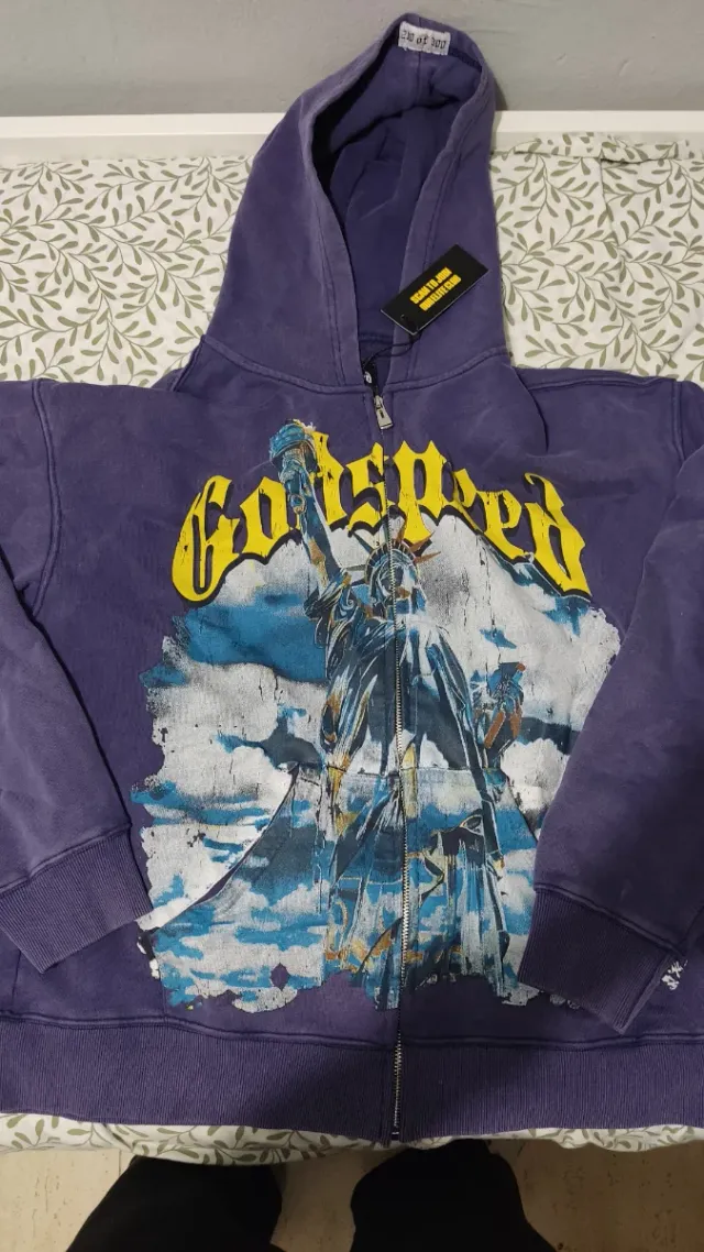 Sudadera con capucha y cremallera Statue of Libert