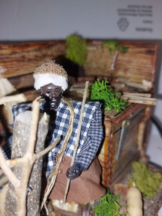 Presepe boscaiolo in movimento