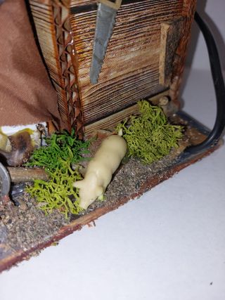 Presepe boscaiolo in movimento