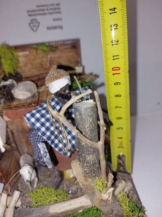 Presepe boscaiolo in movimento