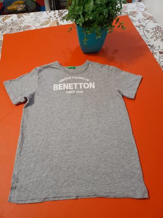 2 Camisetas Benetton Talla 6 Multicolor