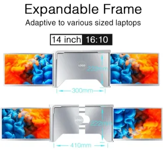 Monitor Portátil 3 Pantallas 14 1920x1200
