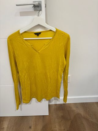 Camiseta Massimo Dutti amarilla talla M