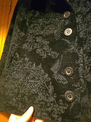 Chaqueta Desigual Negra brocada