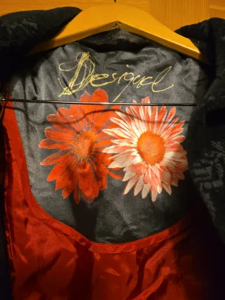 Chaqueta Desigual Negra brocada
