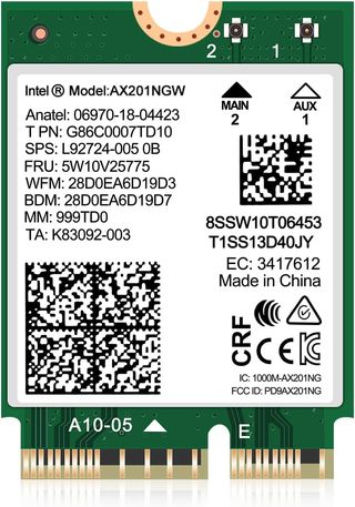 ✨ - Tarjeta Inalámbrica WiFi 7 Intel BE200 NGW, Bl