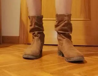 Botas marrones de ante