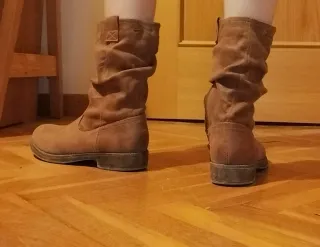 Botas marrones de ante