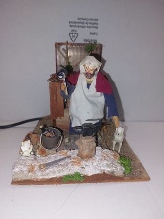 Presepe Fabbro con movimento