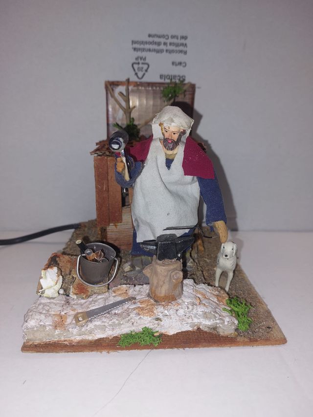 Presepe Fabbro con movimento