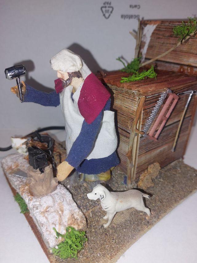 Presepe Fabbro con movimento