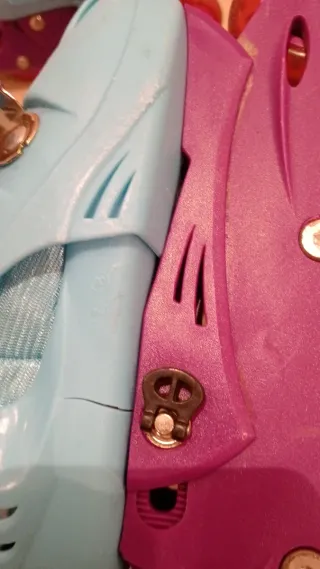 Patines ajustables infantiles morado y azul