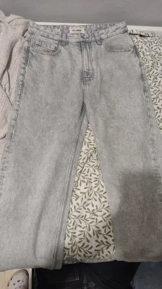 Pantalones vaqueros grises Pull&Bear baggy