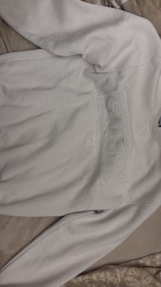 Sudadera Guess Original Beige Talla M