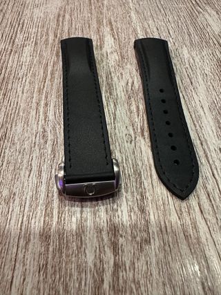 Correa Caucho Negra Omega Seamaster