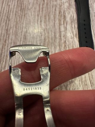 Correa Caucho Negra Omega Seamaster