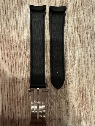 Correa Caucho Negra Omega Seamaster