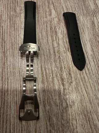 Correa Caucho Negra Omega Seamaster