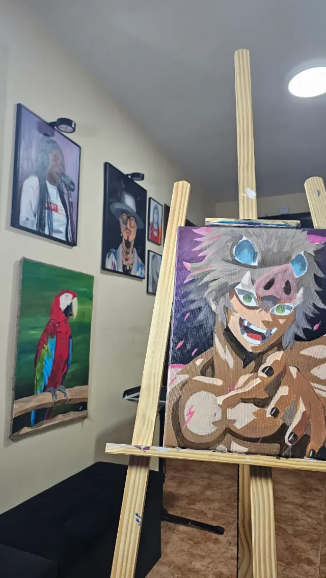 Cuadro Inosuke Pintura Acrílica  40x30 cm