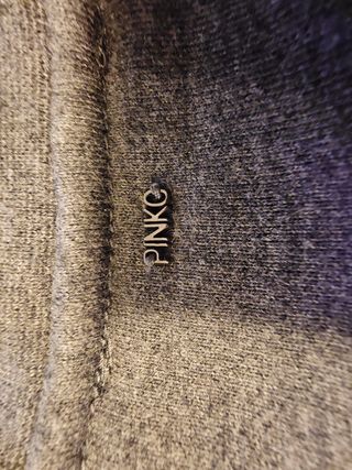 Pinko maglia grigia con decorazioni nere