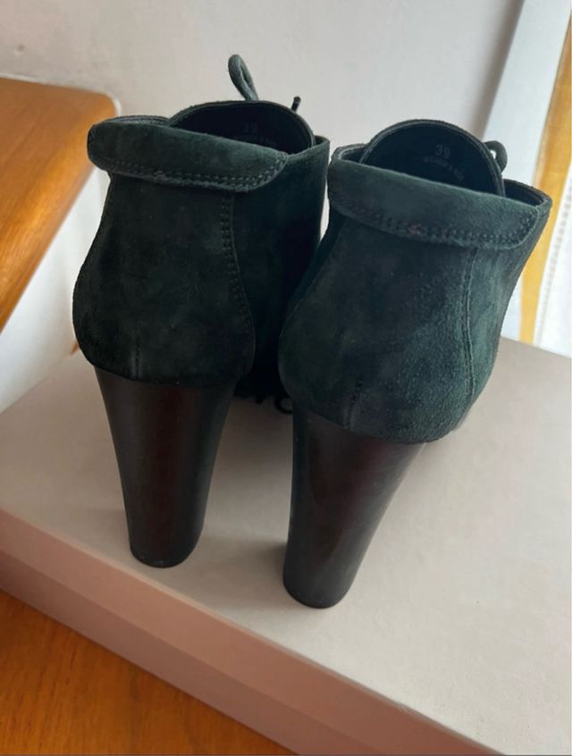 Stivaletti Hogan camoscio verde donna