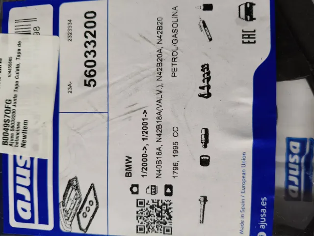 Juego Juntas Tapa Balancines BMW Ajusa