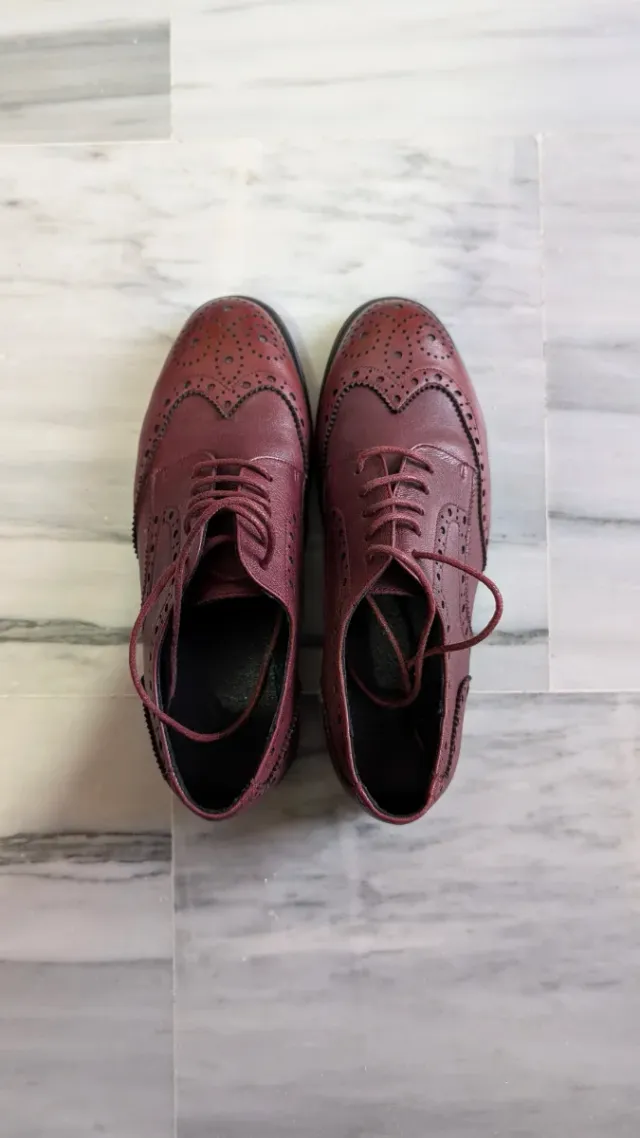 Zapatos mocasines burdeos