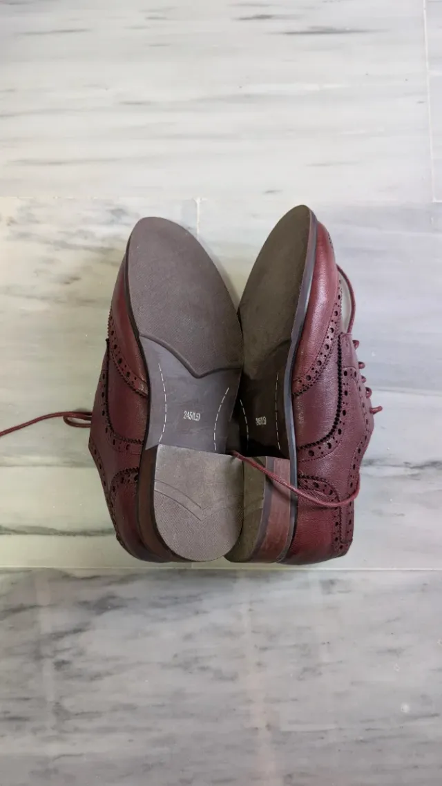 Zapatos mocasines burdeos