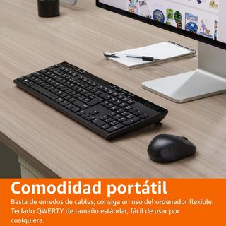 ✨ - Amazon Basics Combo de Teclado y Ratón Inalámb