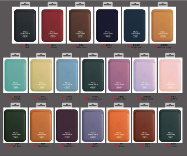 Portafoglio MagSafe in pelle originale Apple per iPhone