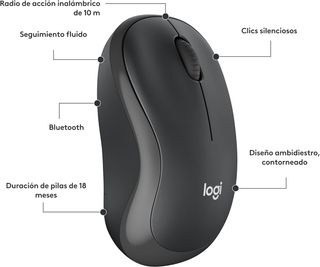 ✨ - Logitech M240 Silencioso Bluetooth Ratón, inal