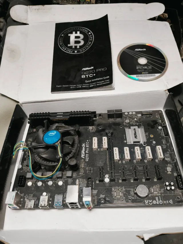 Placa Base ASRock Q270 Pro BTC+ procesador y ram