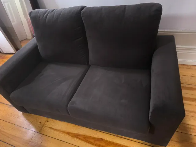 Sofá 2 lugares cinza como novo negociável