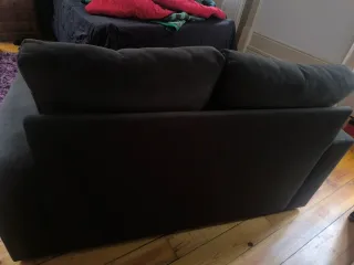 Sofá 2 lugares cinza como novo negociável