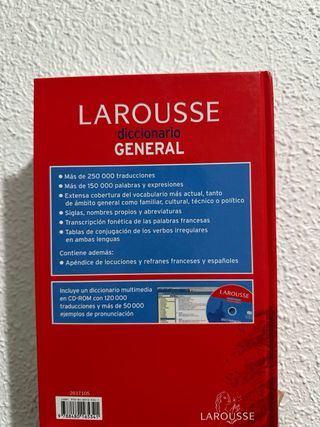 DICCIONARIO ESPAÑOL/FRANCES LAROUSSE
