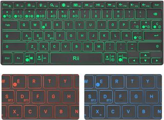 ✨ - Rii K09 Teclado Inalámbrico Bluetooth, Teclado