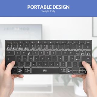 ✨ - Rii K09 Teclado Inalámbrico Bluetooth, Teclado