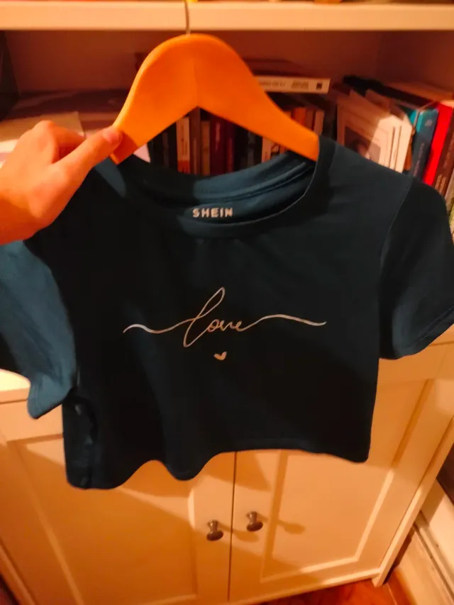 Camiseta crop top love niña 10 años