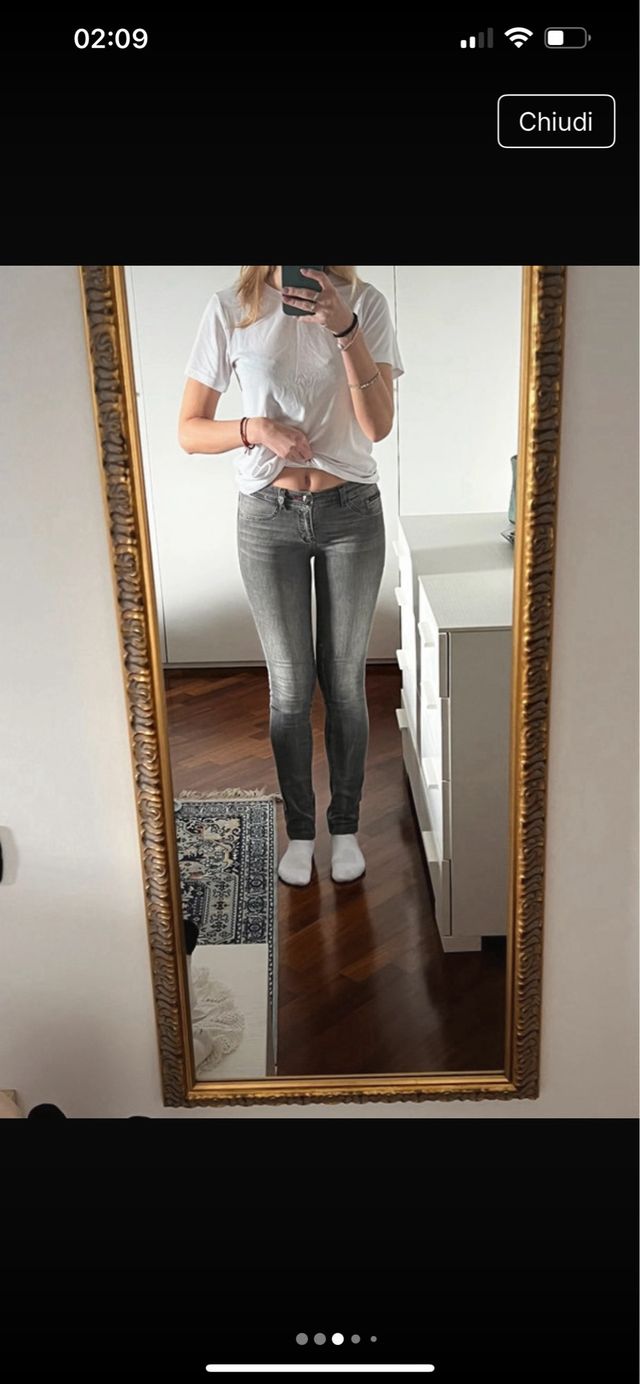 Jeans Philipp Plein grigi taglia M