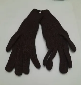 Guantes de punto negros