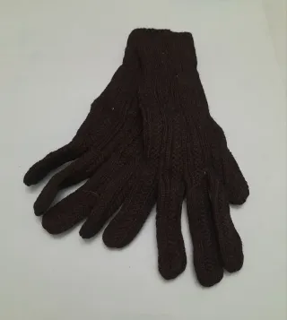 Guantes de punto negros