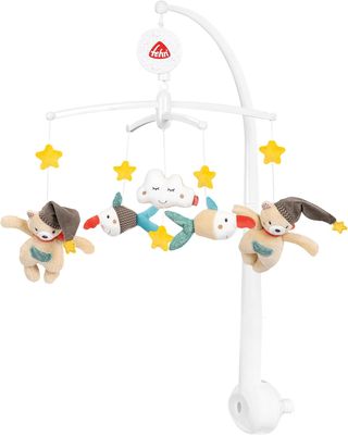 ✨ - Fehn Rainbow 160741 Móvil musical, caja móvil