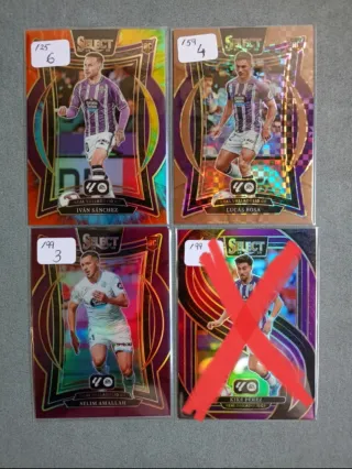 Cartas Panini Select Valladolid La Liga